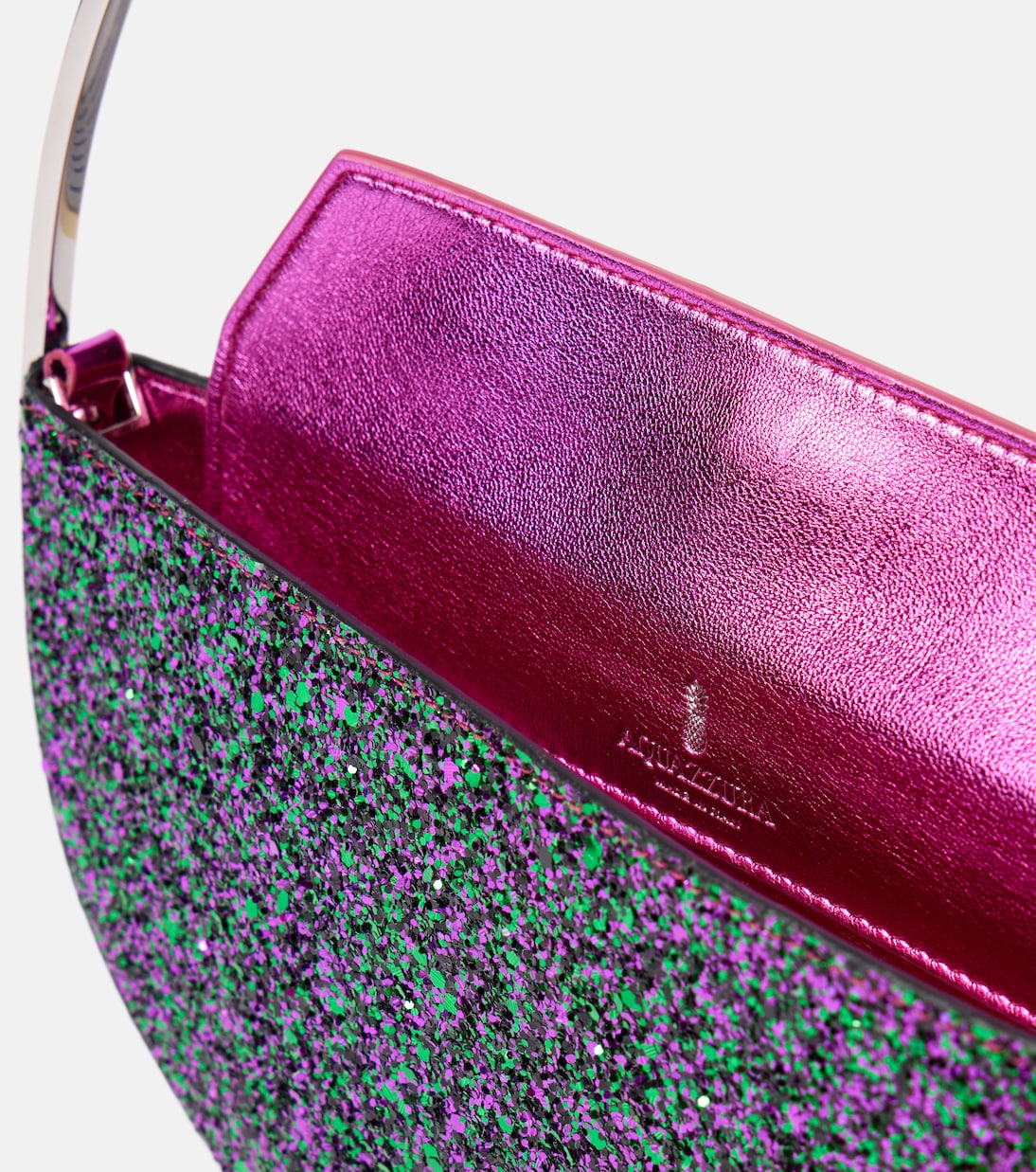 Pochette Purist Mini à paillettes | Aquazzura