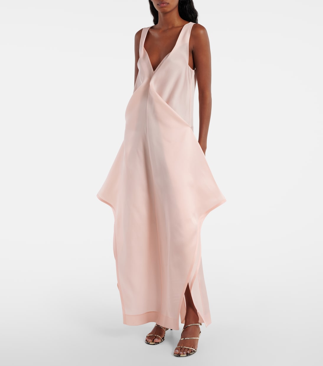 Robe longue Kenith en coton | Khaite