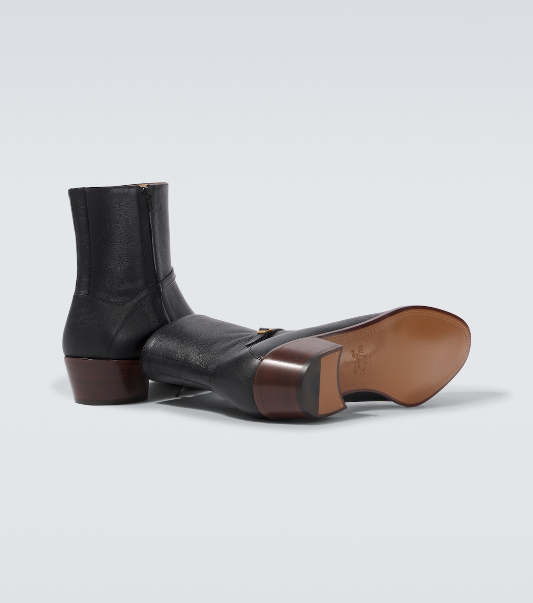 Pat VLogo Signature leather ankle boots | Valentino Garavani