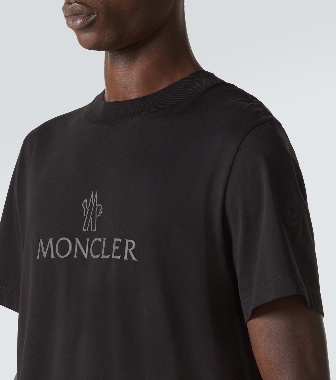 Camiseta de jersey de algodón con logo | Moncler