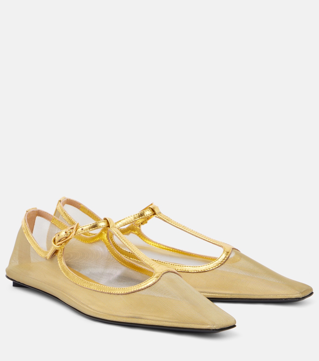 Juno mesh Mary Jane flats | The Attico