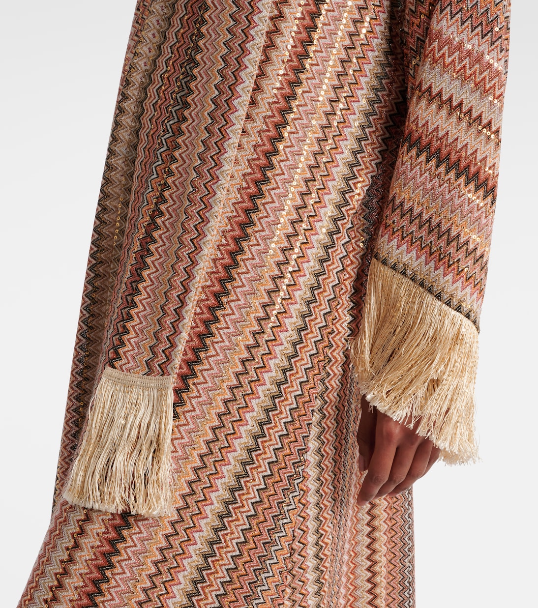 Kaftan aus Strick mit Pailletten | Missoni