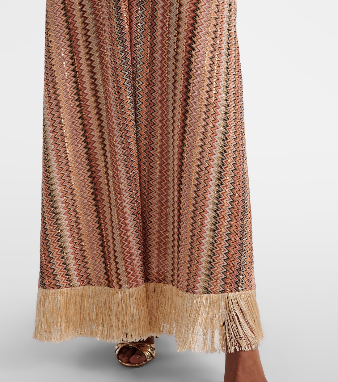 Kaftan aus Strick mit Pailletten | Missoni