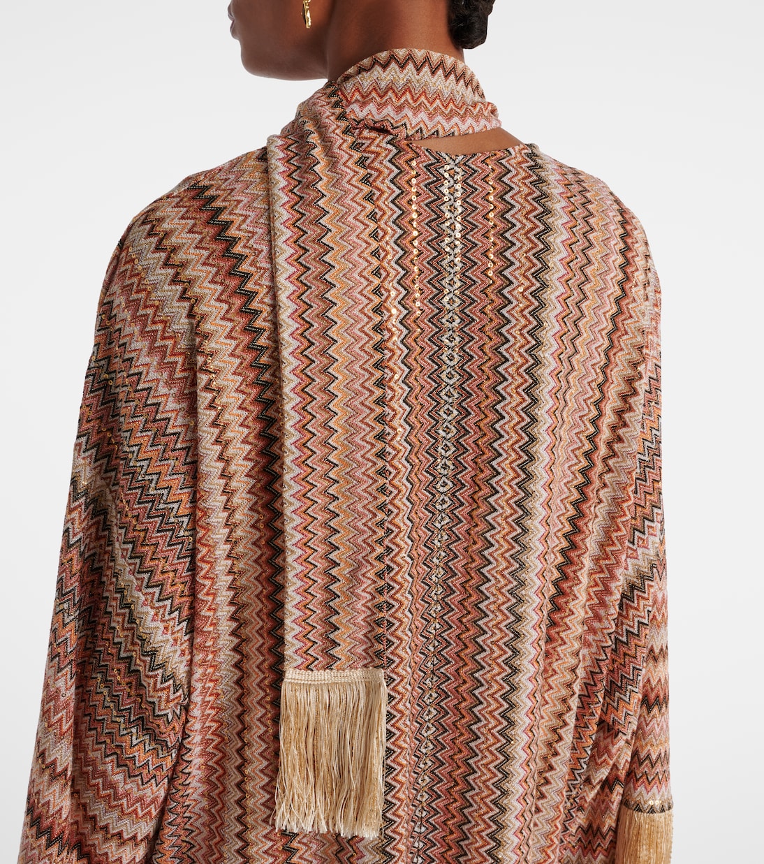 Kaftan aus Strick mit Pailletten | Missoni