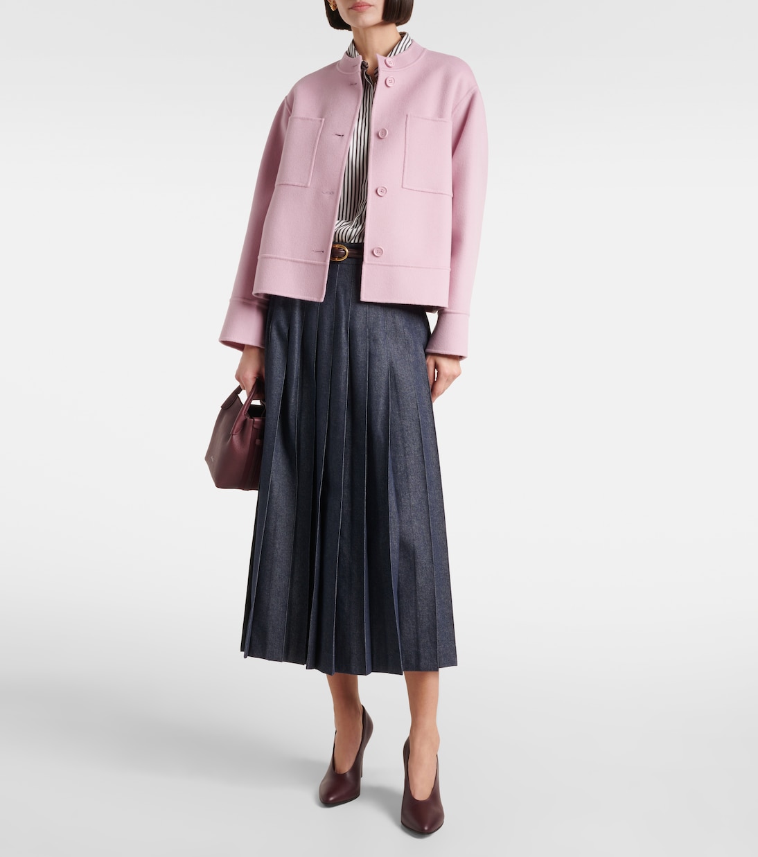 Gonna midi di jeans Vale a pieghe | 'S Max Mara