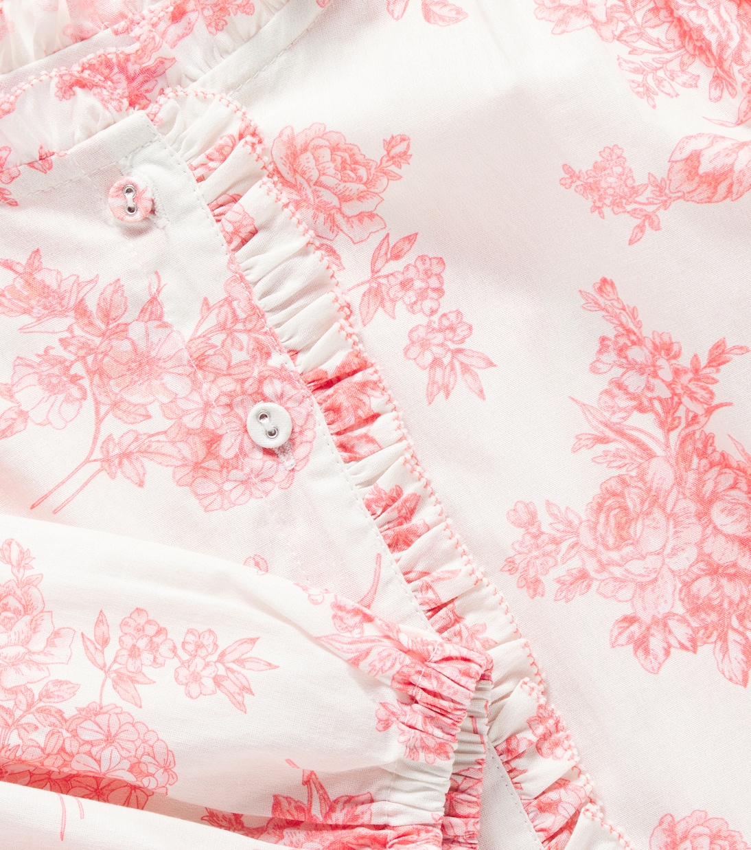 Top Tiffani in cotone con stampa toile de jouy | C'era Una Volta