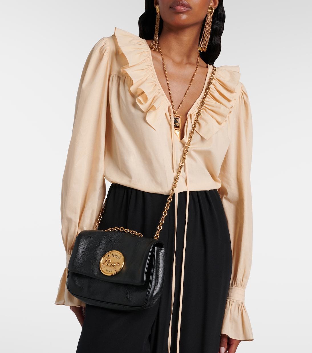 Sac Chloé Heritage Small en cuir  | Chloé