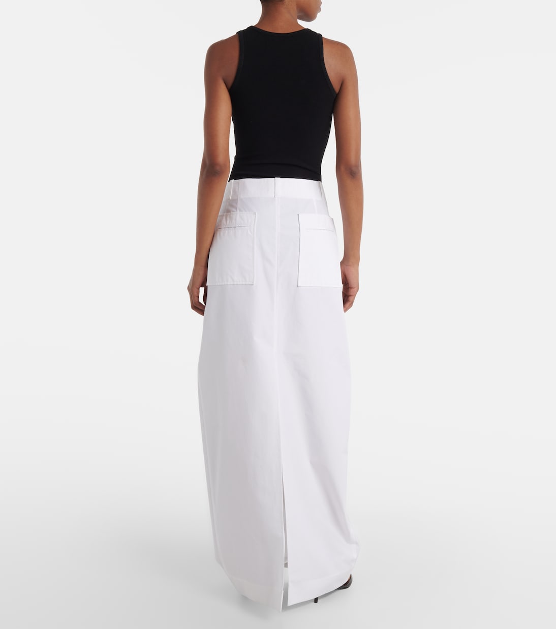 Lucian cotton poplin maxi skirt | Khaite