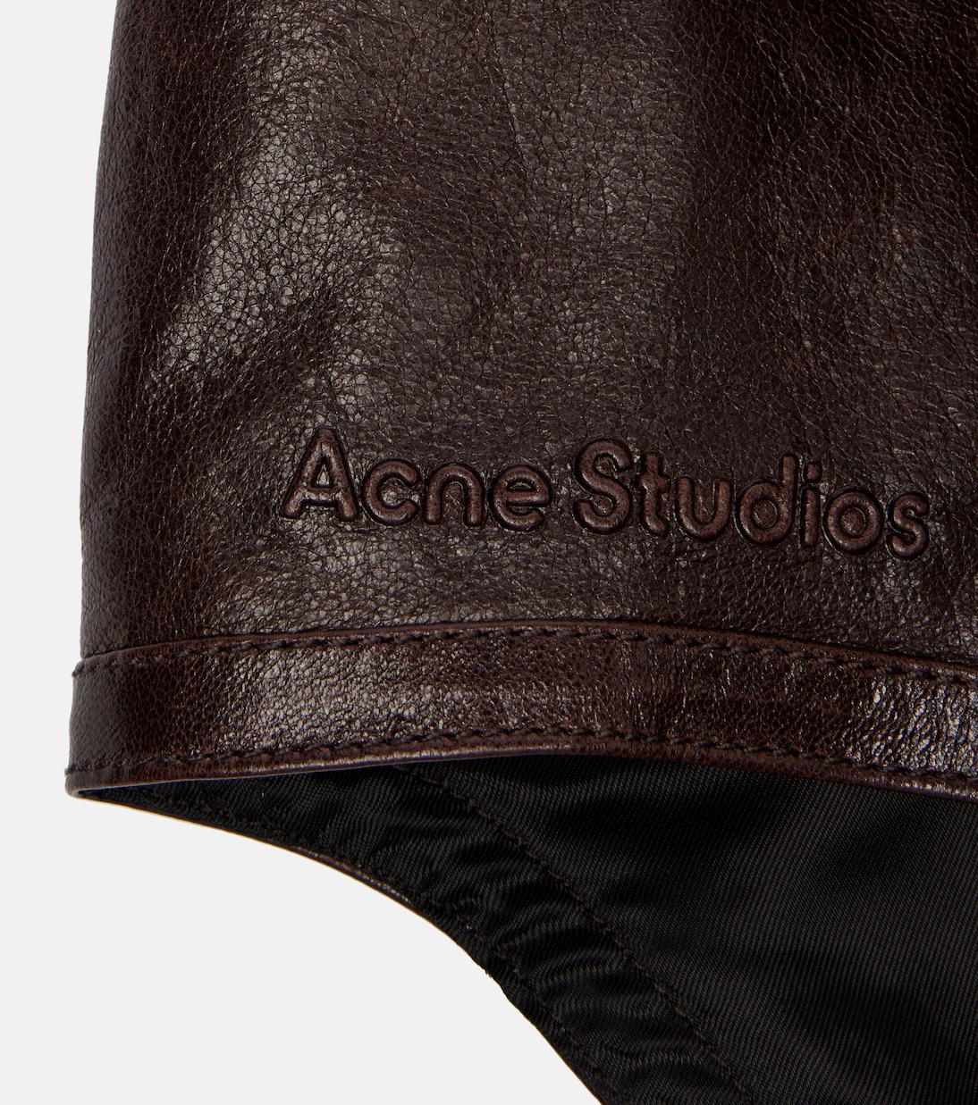Belmer embossed leather hat | Acne Studios