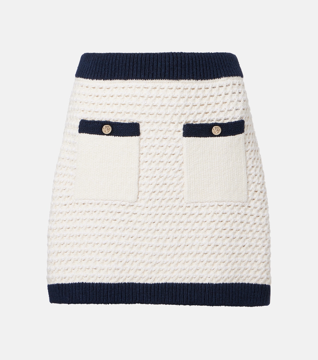 Minifalda de croché en mezcla de algodón | Gucci