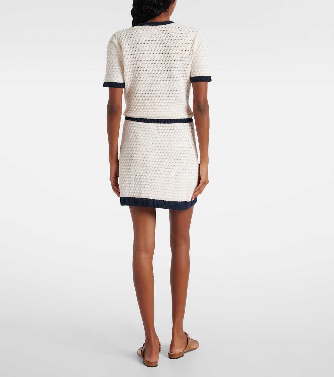 Minifalda de croché en mezcla de algodón | Gucci