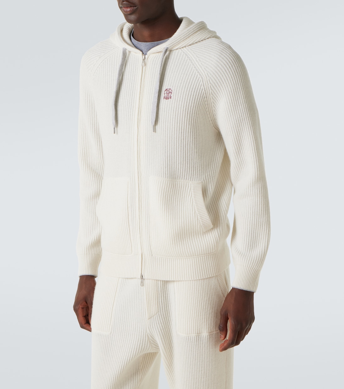 Sudadera acanalada de cachemir | Brunello Cucinelli