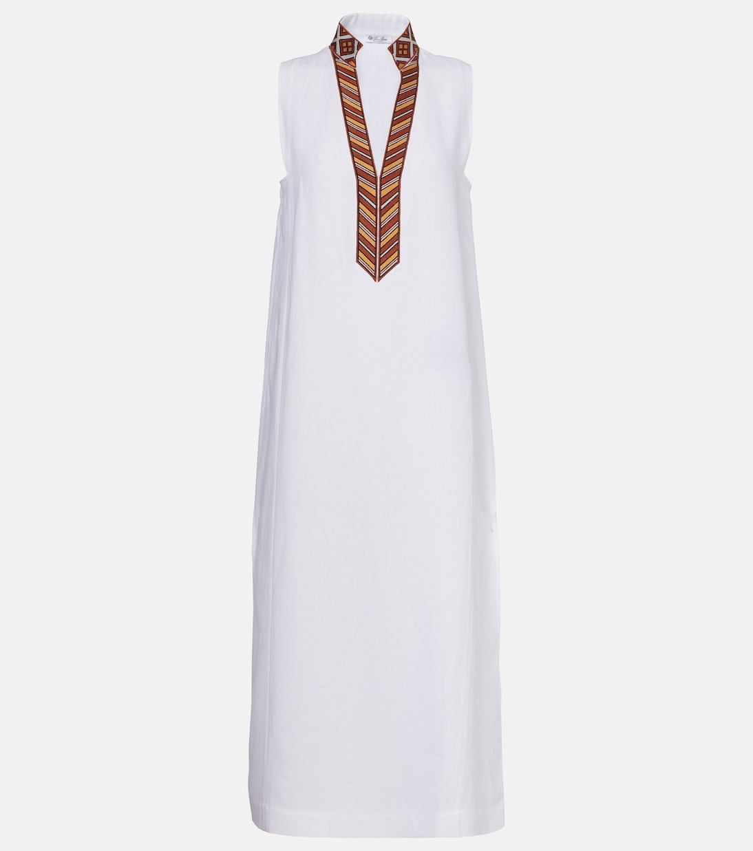 Abril linen midi dress | Loro Piana