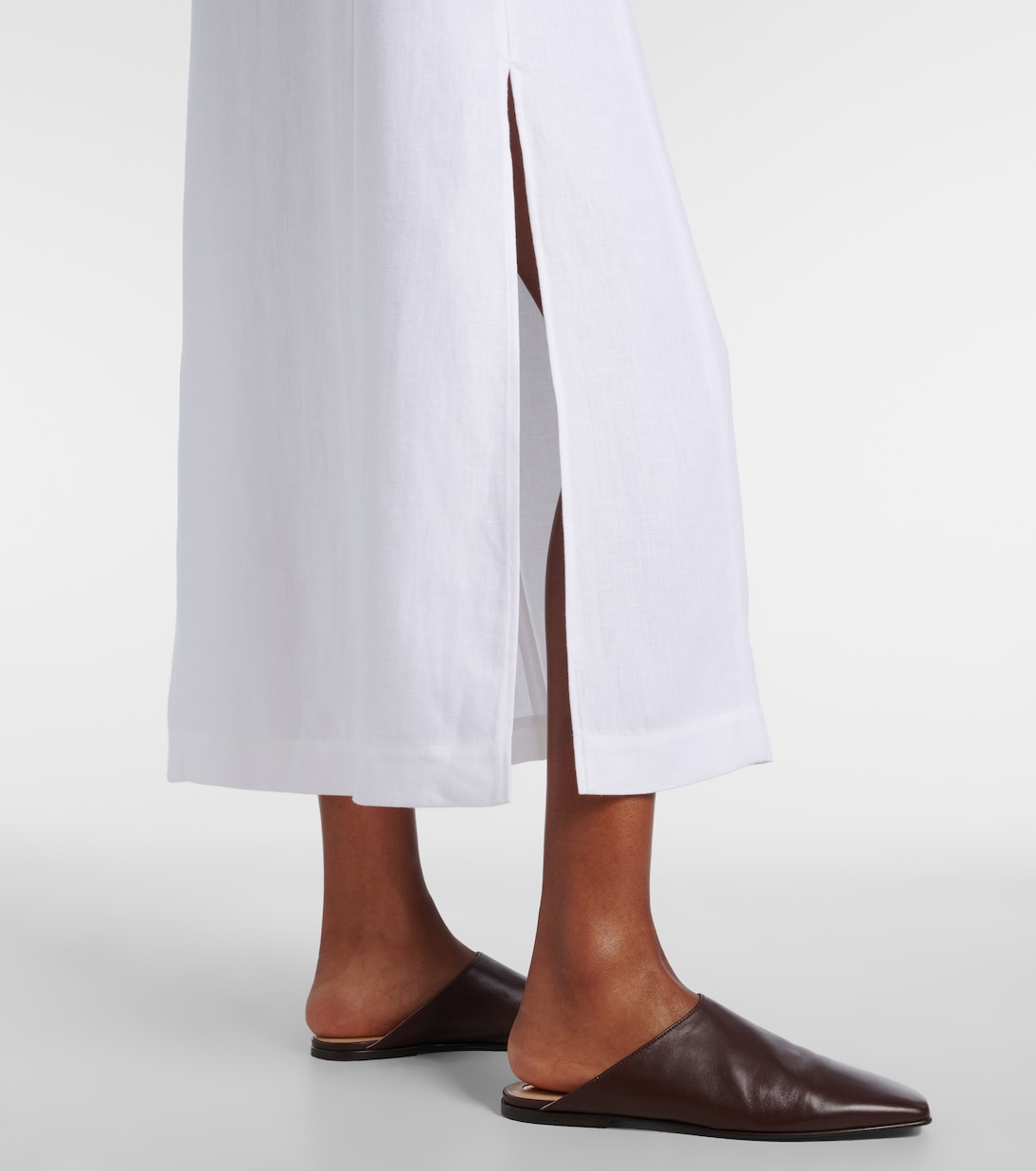 Abril linen midi dress | Loro Piana