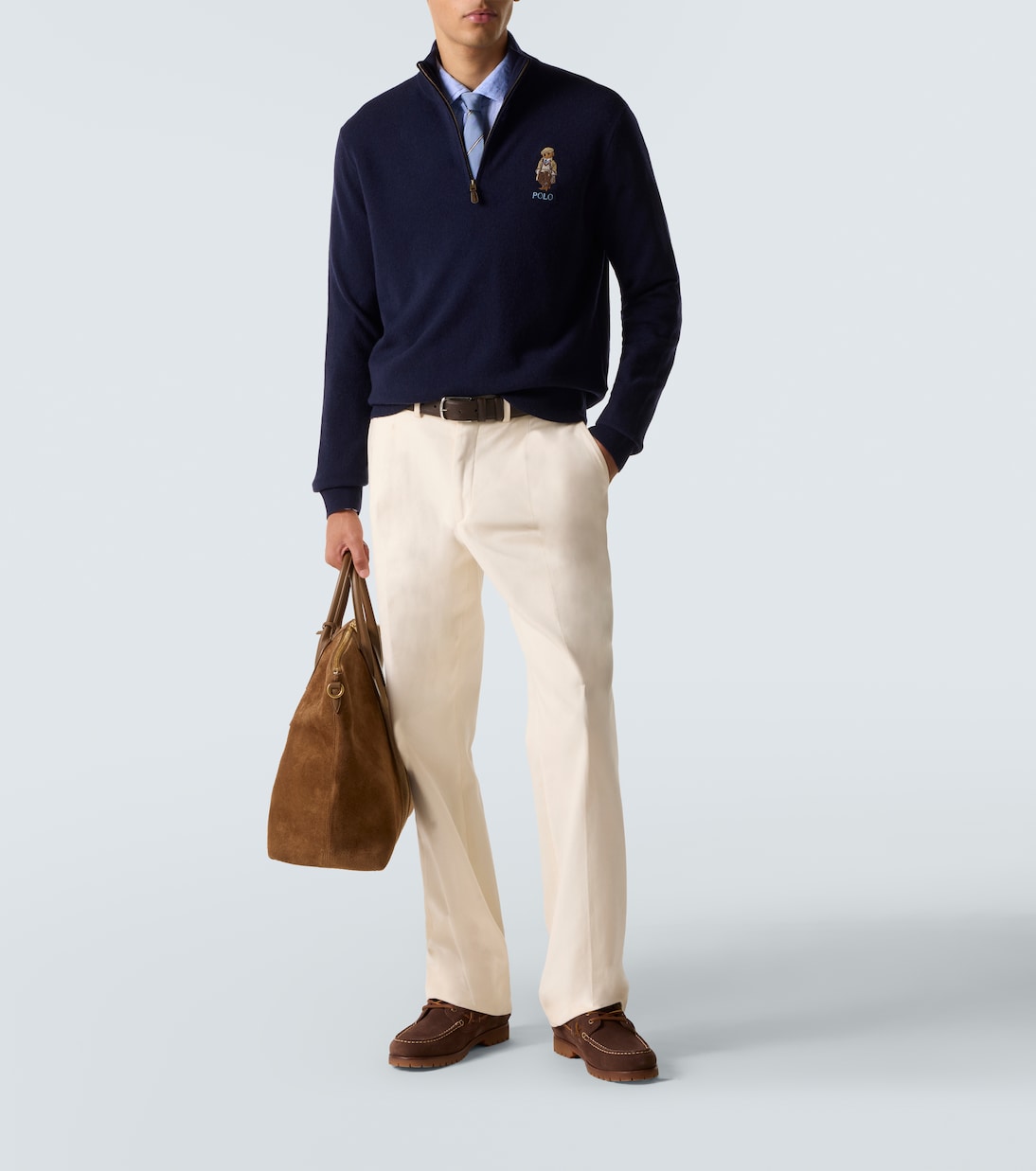 Jersey Polo Bear de lana con cremallera parcial | Polo Ralph Lauren