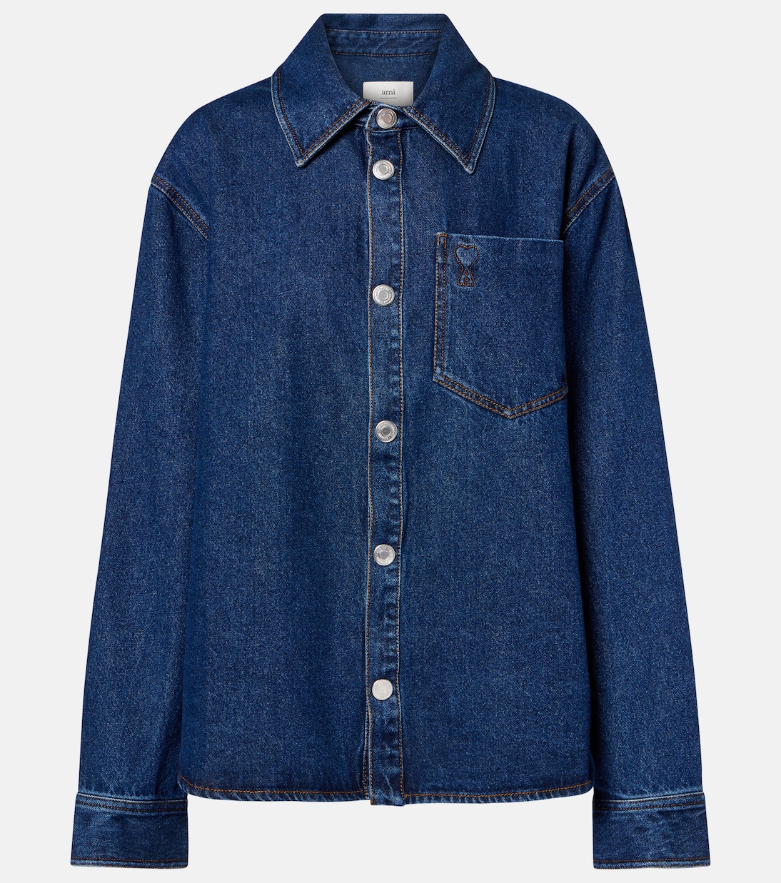 Ami de Cœur oversized denim shirt | Ami Paris