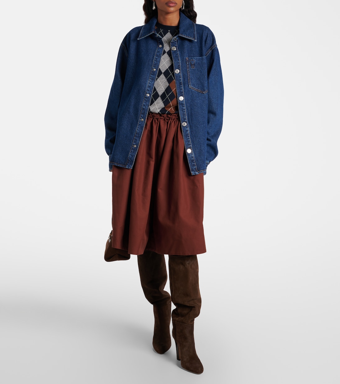 Ami de Cœur oversized denim shirt | Ami Paris