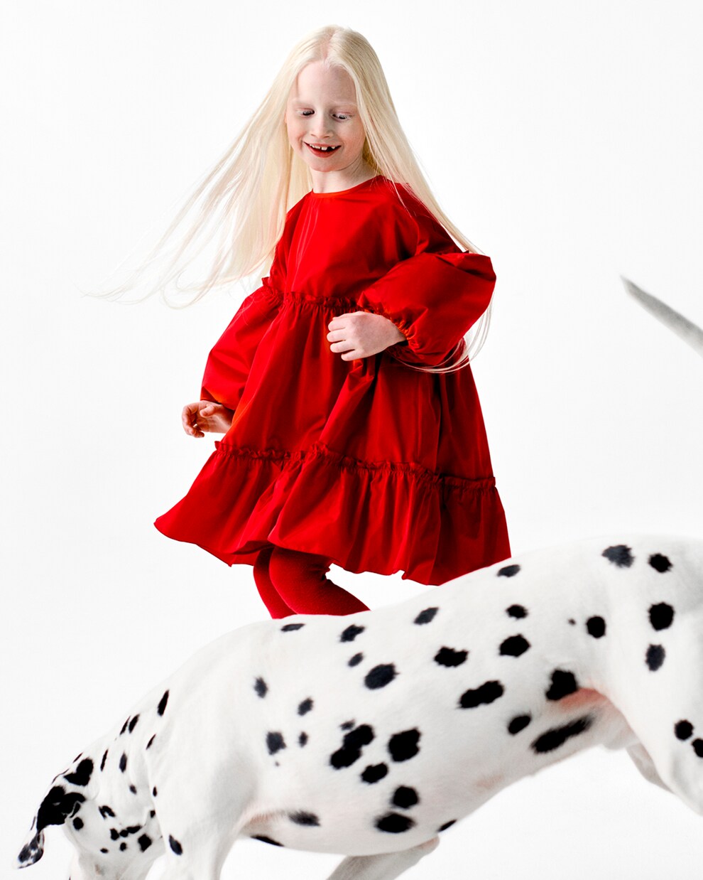 Tiered taffetta dress | Stella McCartney Kids