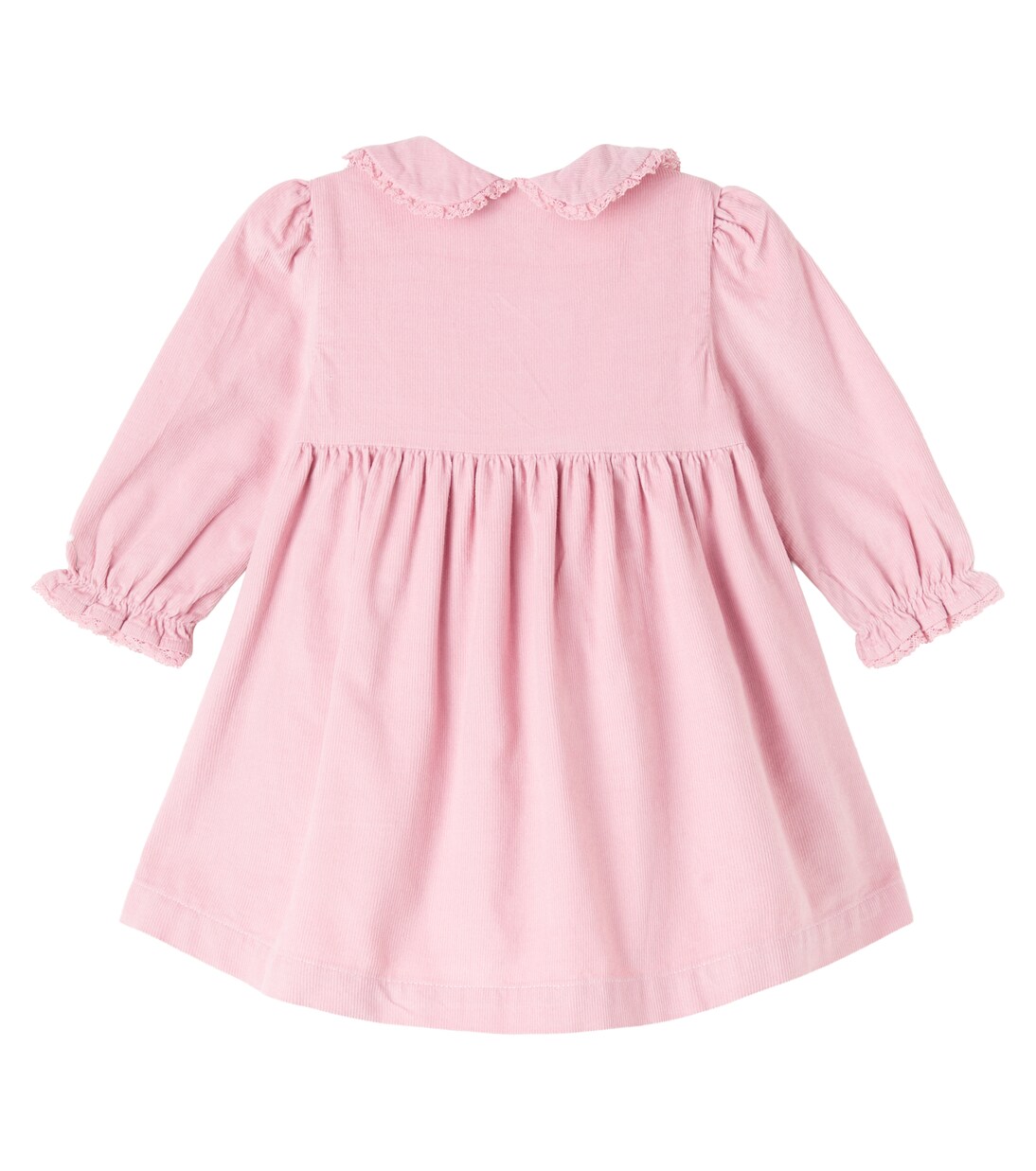 Baby Kleid aus Baumwoll-Cord mit Häkelstrick | Tartine et Chocolat