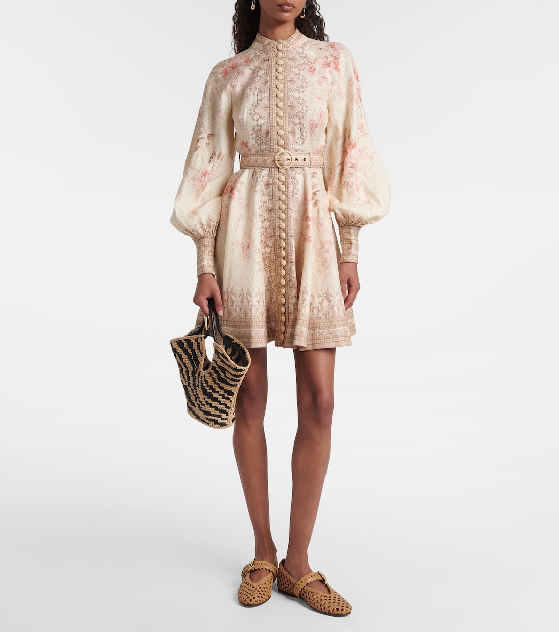 Helix braided leather ballet flats | Zimmermann