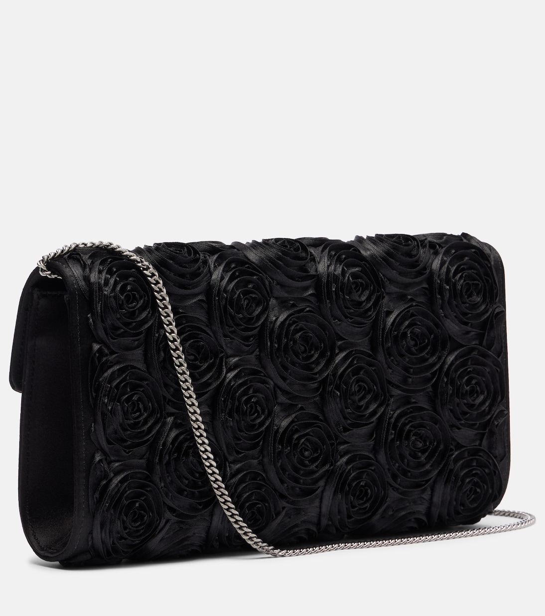 Embellished embellished satin clutch | Roger Vivier