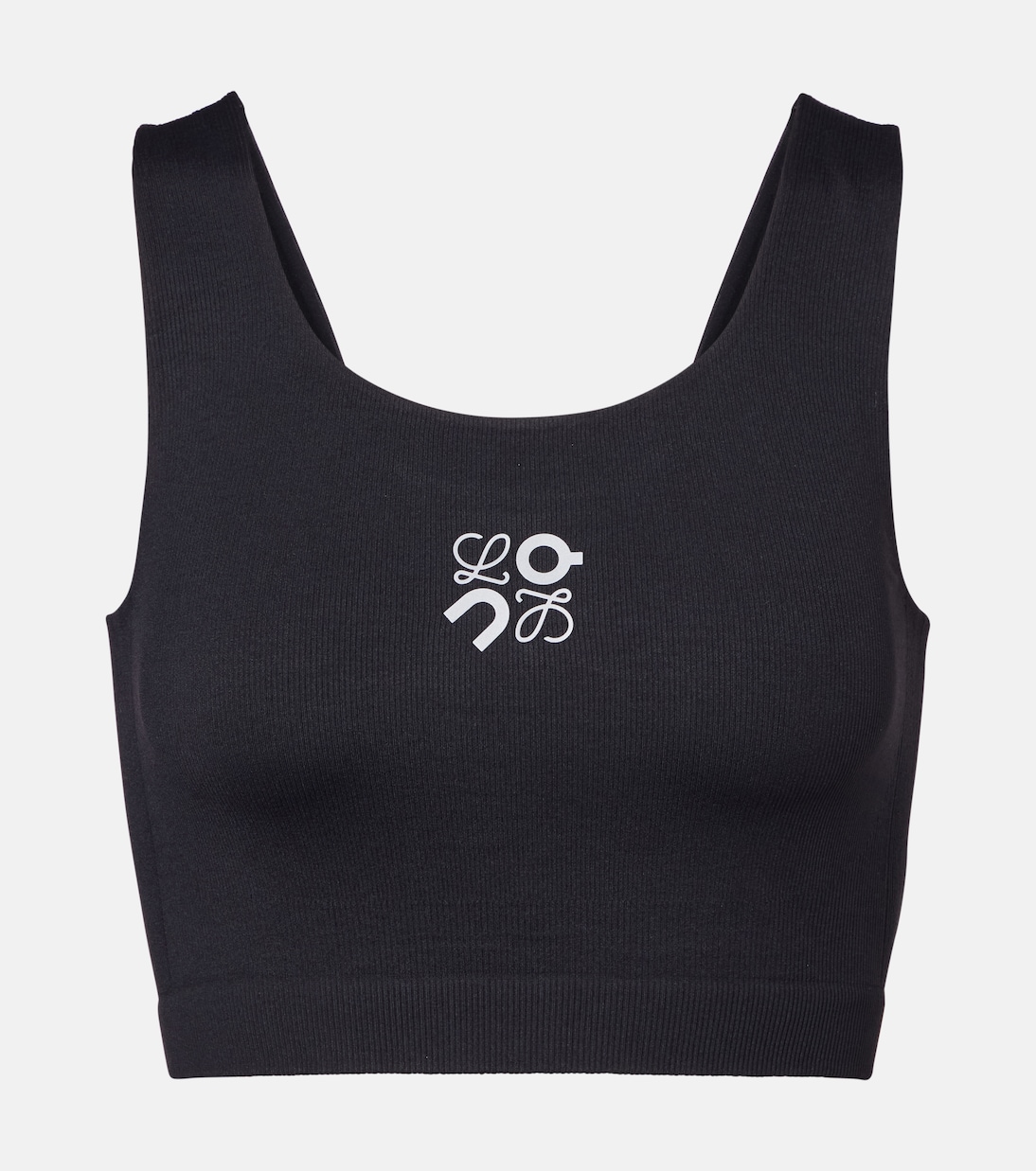 x On ribbed-knit sports bra | Loewe