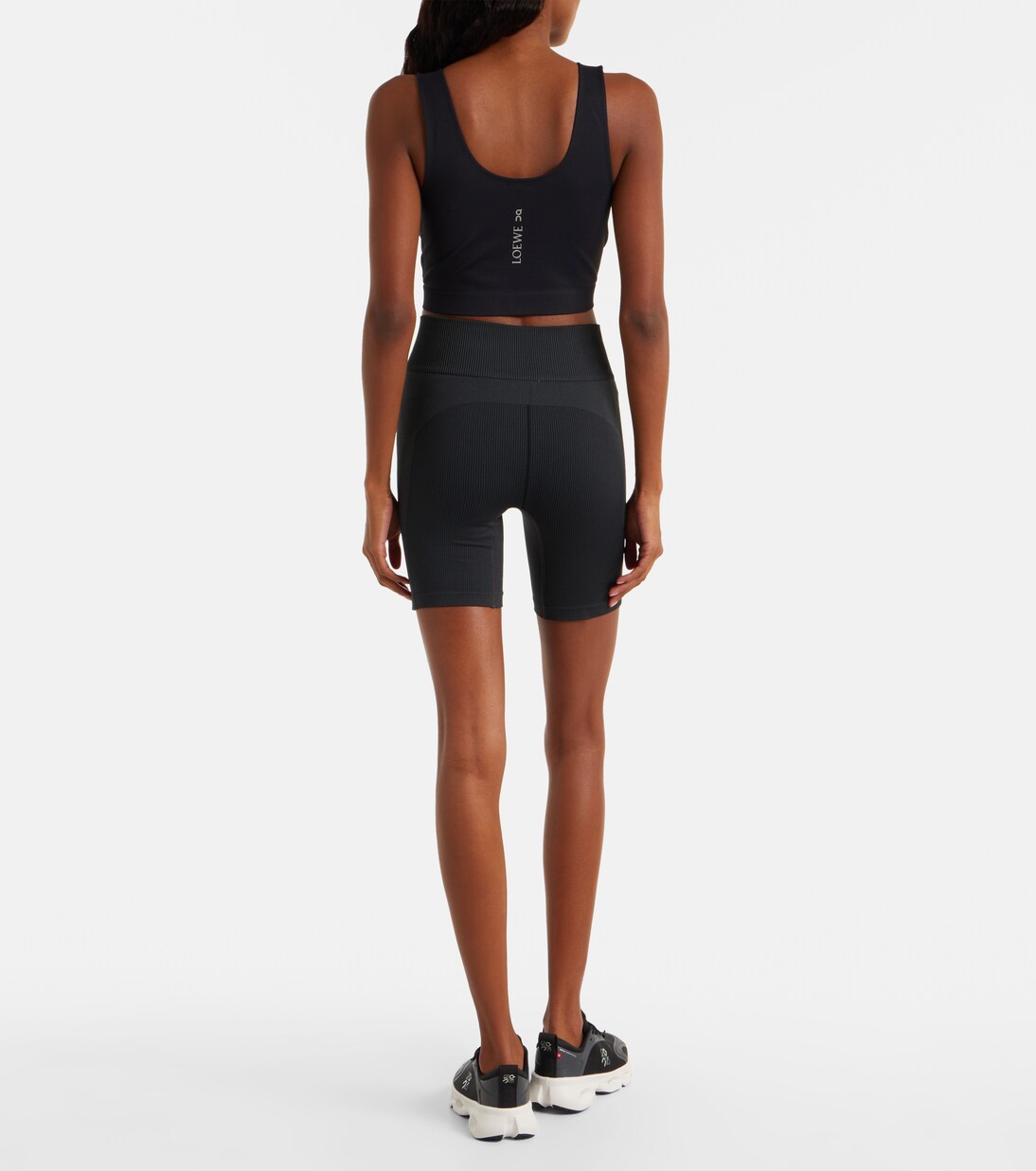 x On ribbed-knit sports bra | Loewe