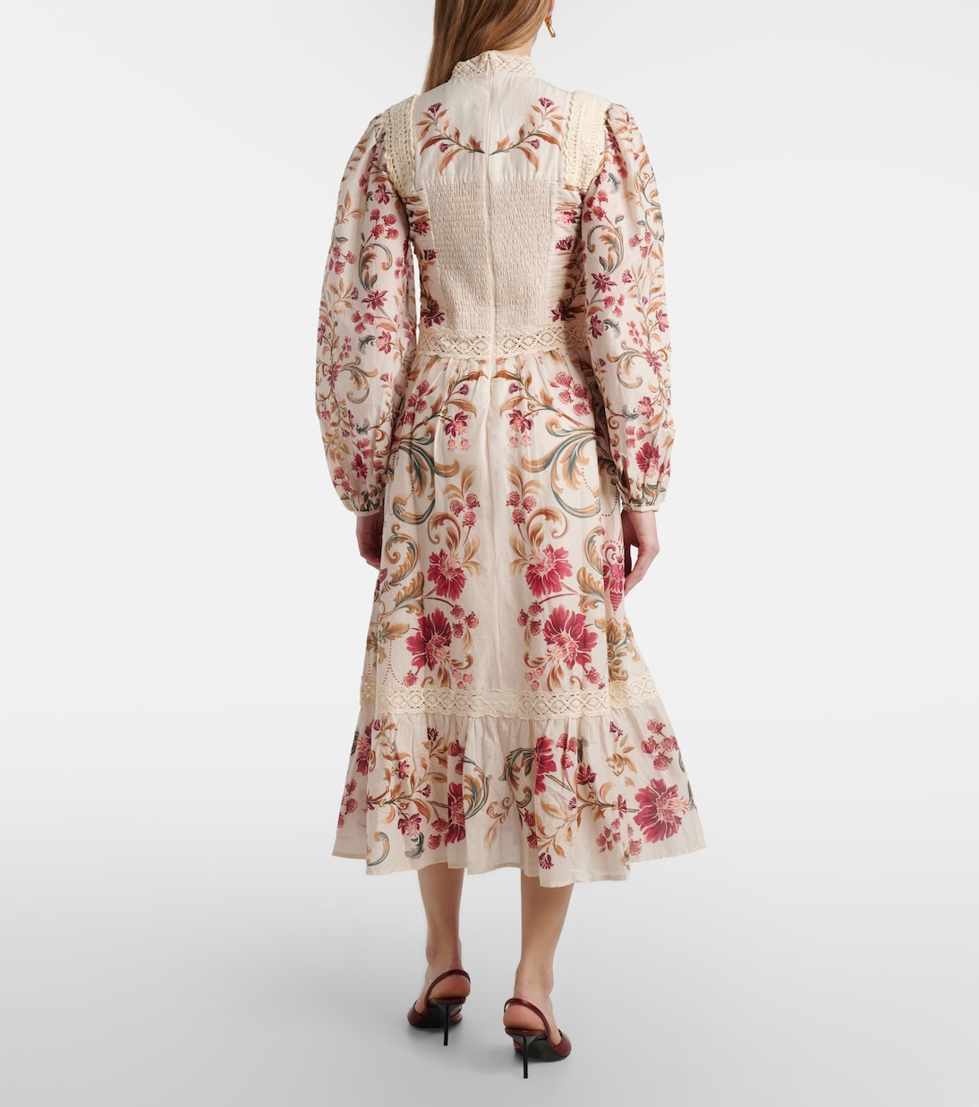 Crochet-trimmed cotton midi dress | Farm Rio