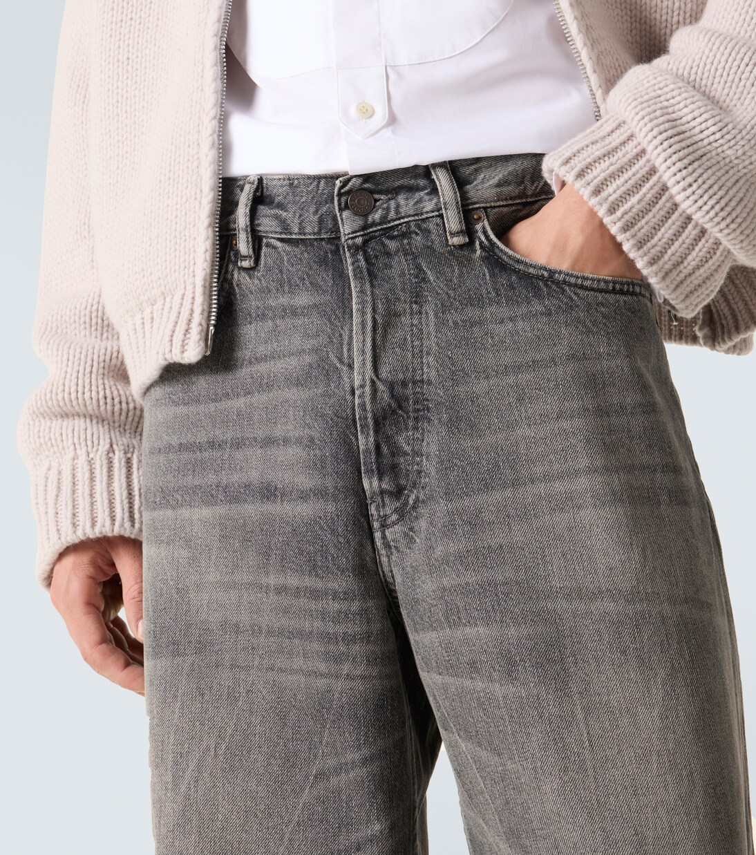 Jeans anchos 1981 de tiro medio | Acne Studios