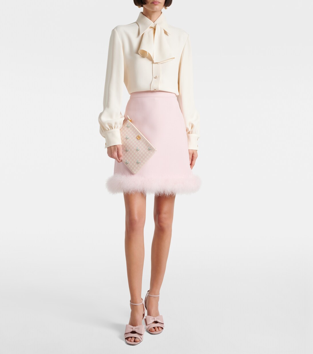 VLogo Medium printed leather pouch | Valentino Garavani