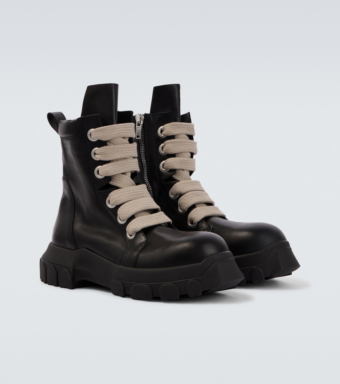 Jumbolace Army leather combat boots | Rick Owens
