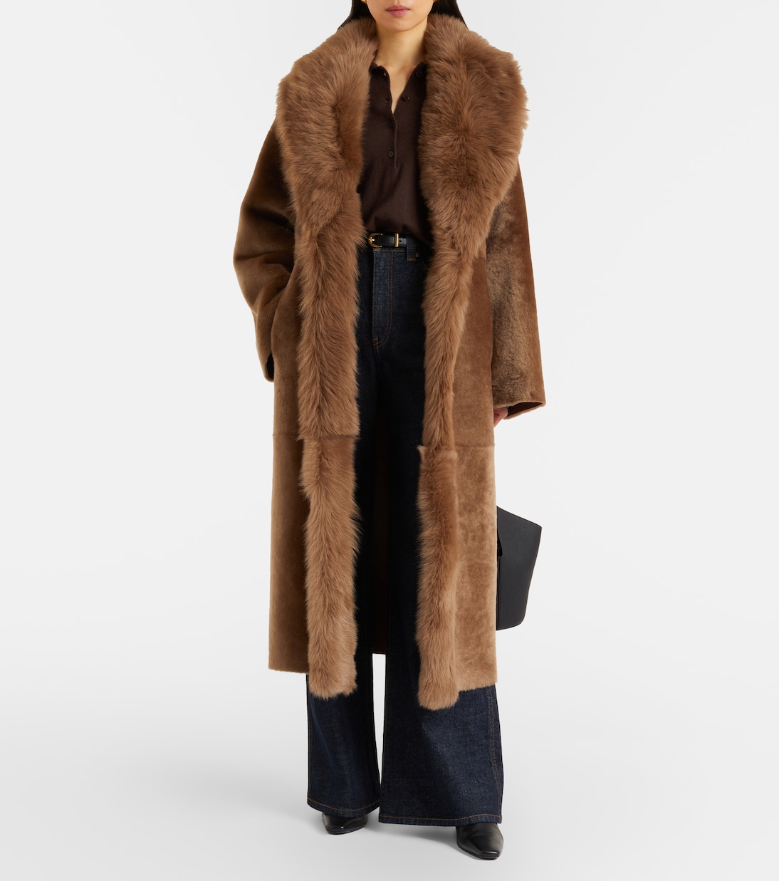 Isadora shearling wrap coat | Nour Hammour