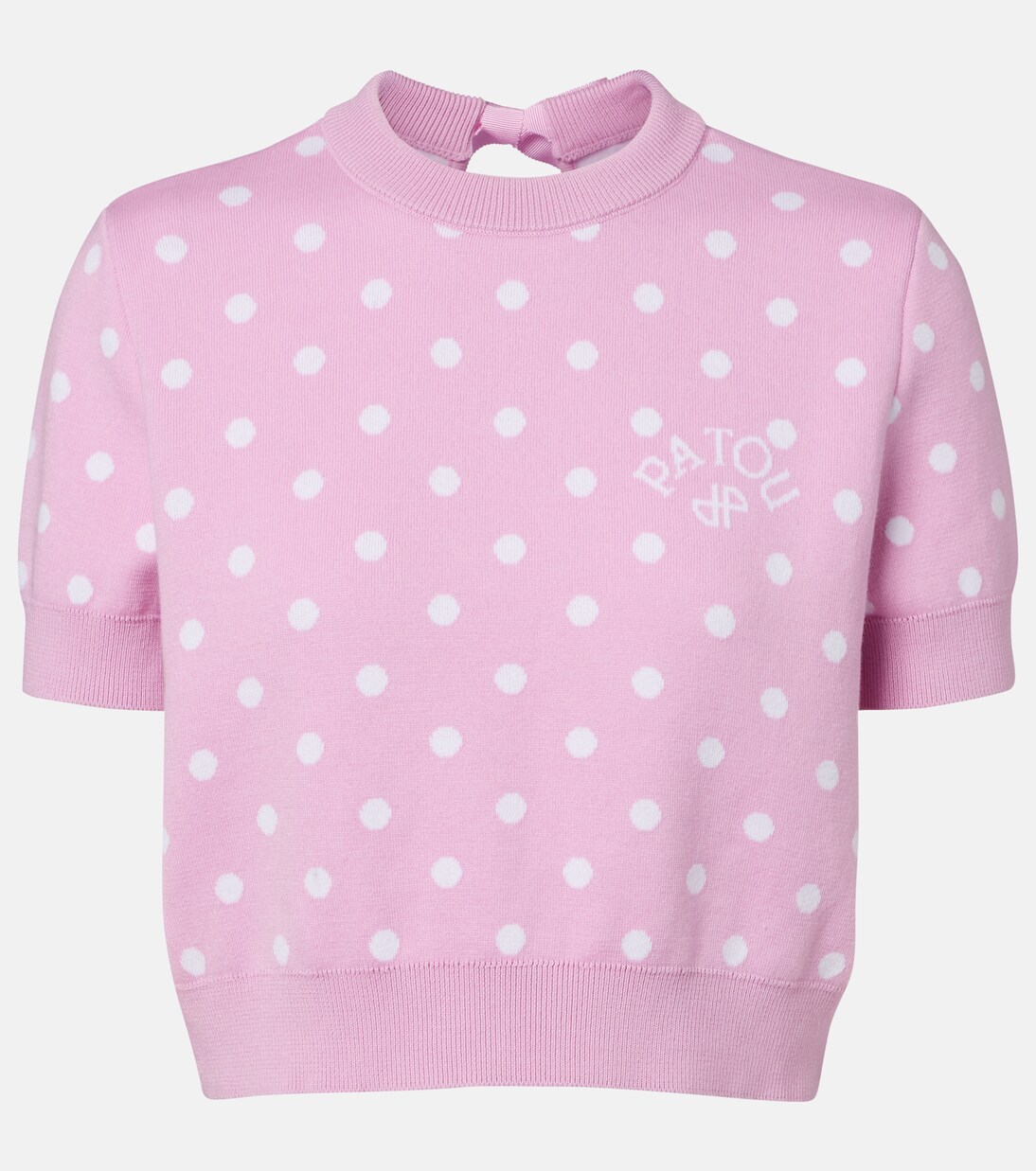 Polka-dot cotton-blend sweater | Patou