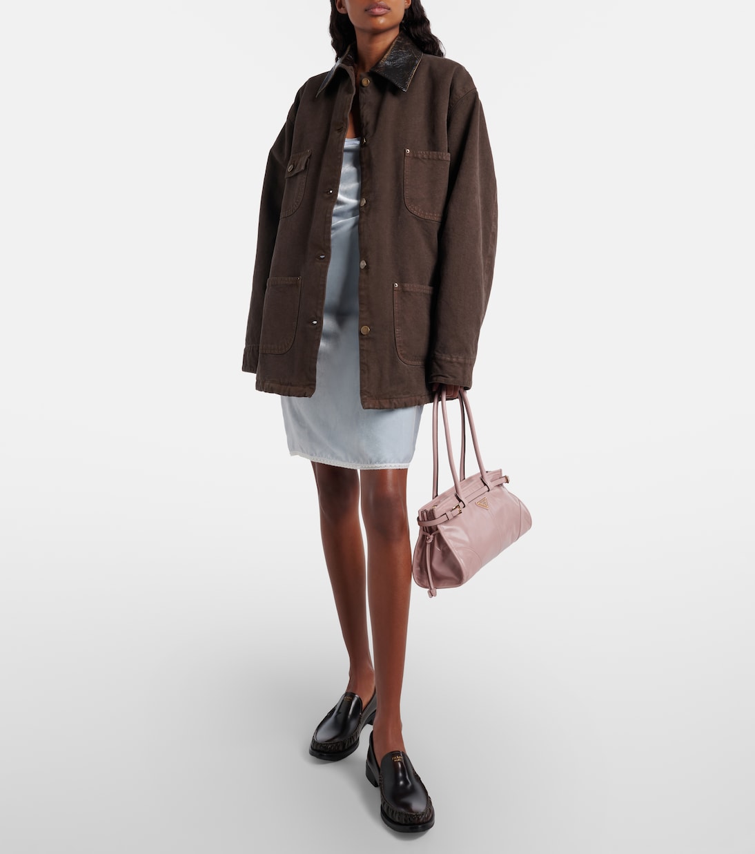 Prada Bonnie Medium leather shoulder bag | Prada