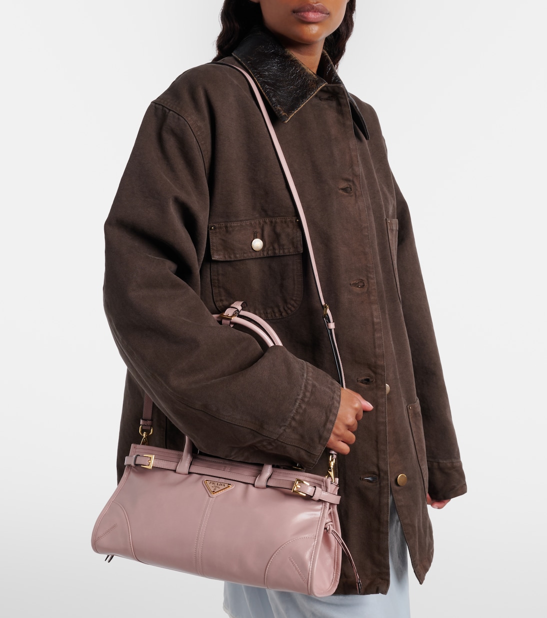 Prada Bonnie Medium leather shoulder bag | Prada