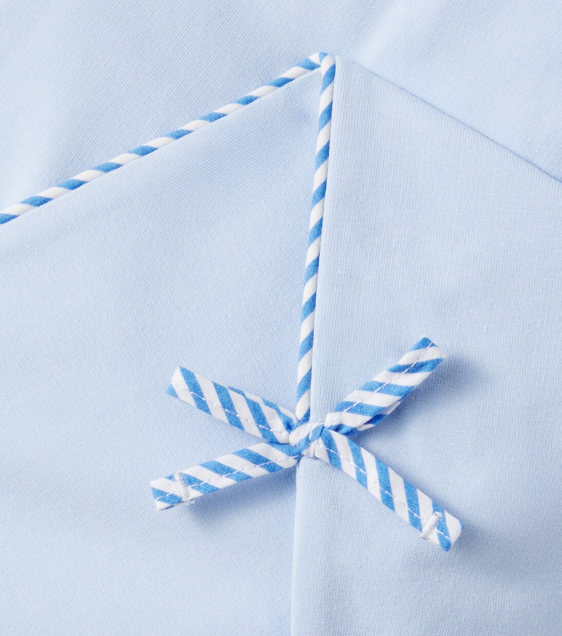 Bow-detail cotton-blend sweatpants | Monnalisa