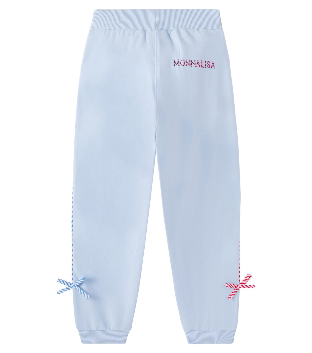Bow-detail cotton-blend sweatpants | Monnalisa