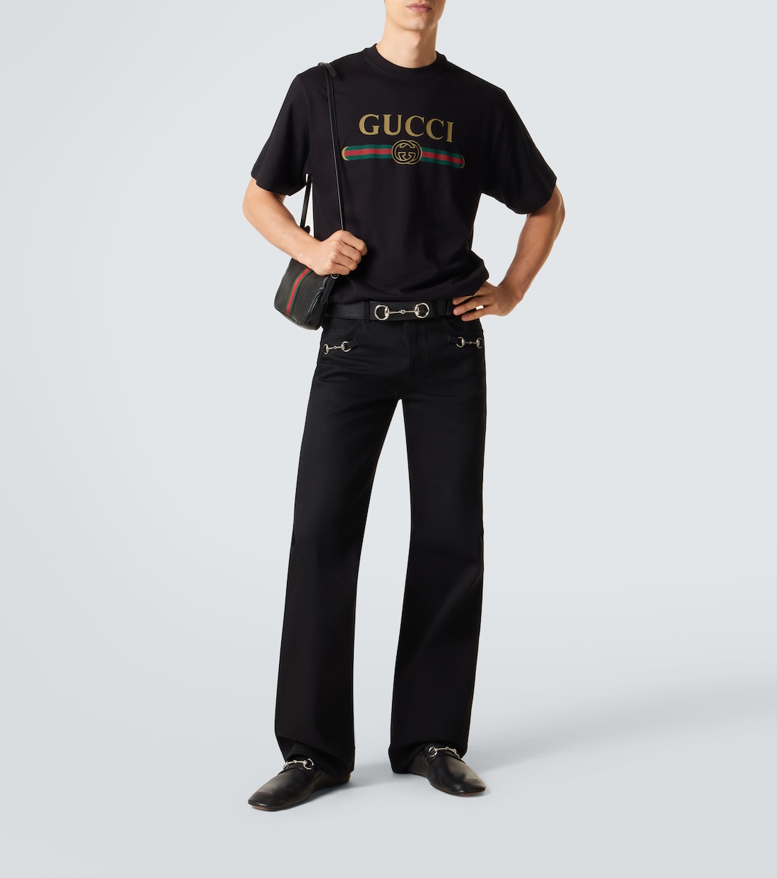 Lunetta Small leather crossbody bag | Gucci