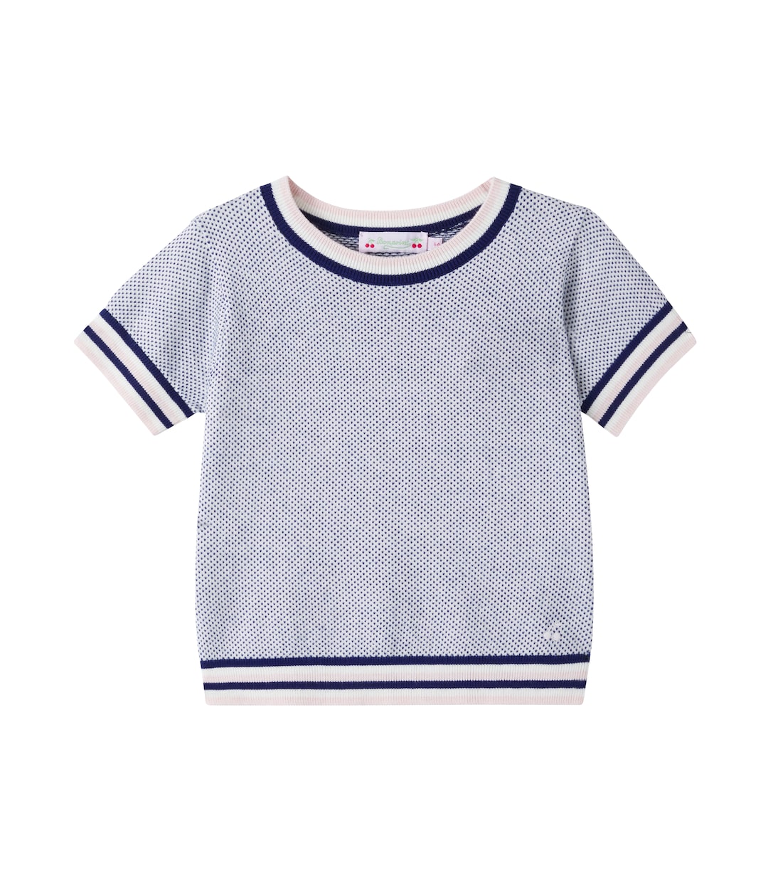 Limette cotton and cashmere sweater | Bonpoint