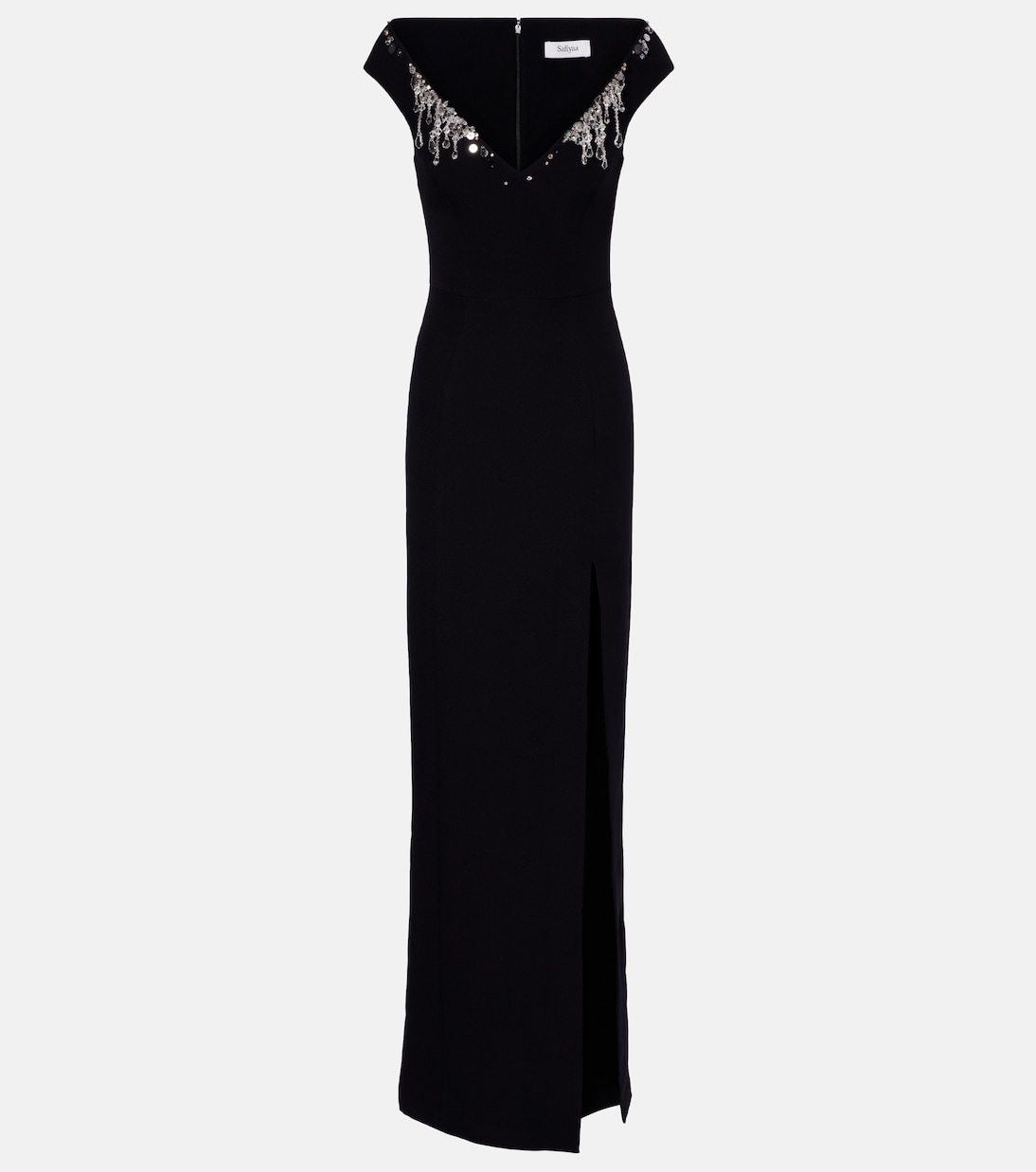 Lucrezia embellished crêpe gown | Safiyaa