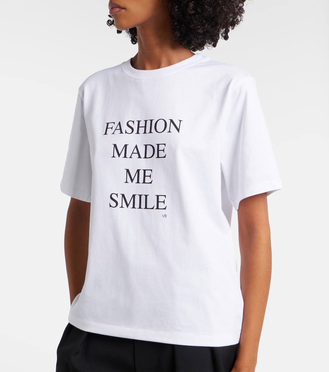Printed cotton jersey T-shirt | Victoria Beckham