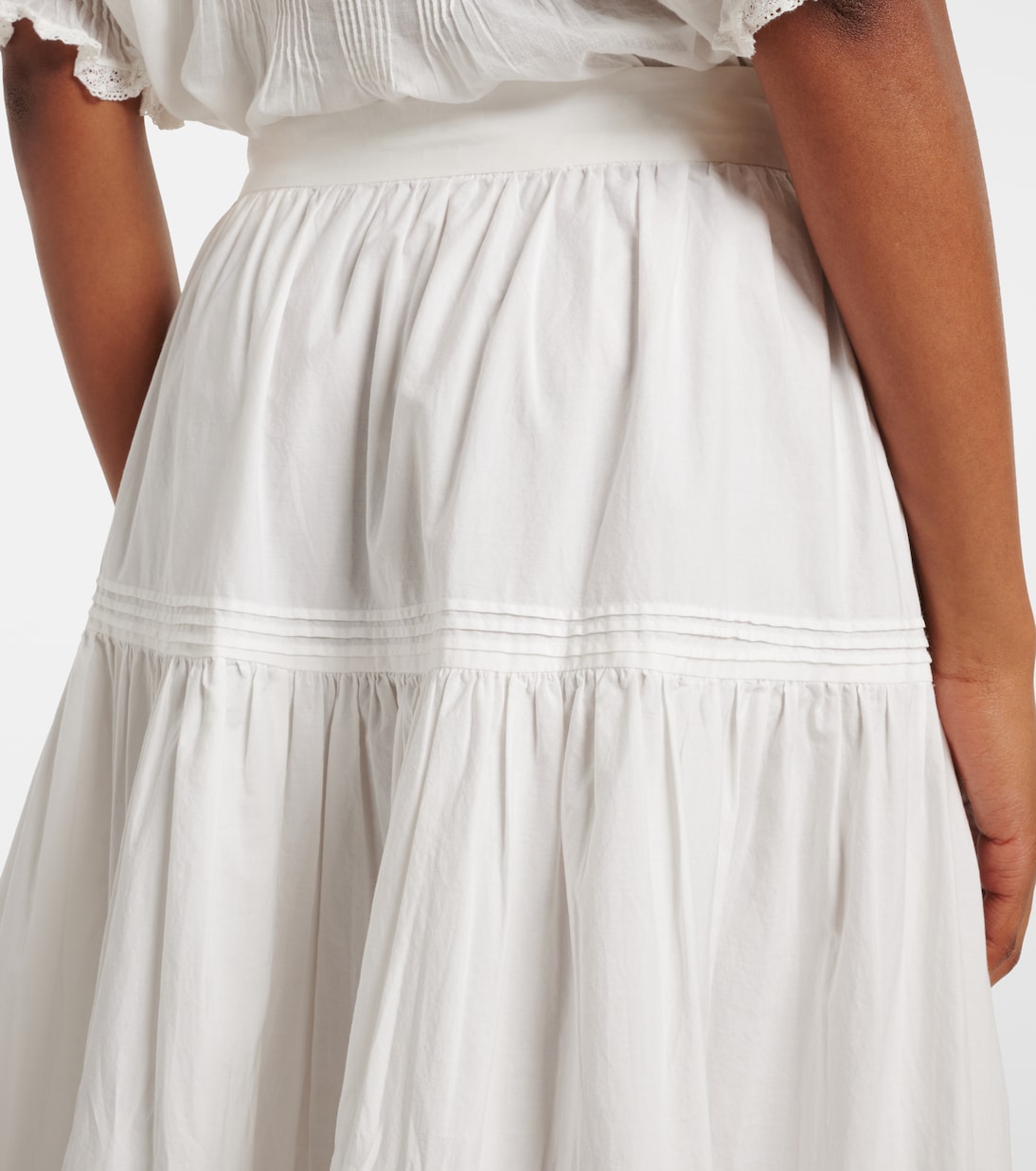 Sebastiane cotton poplin maxi skirt | Dôen