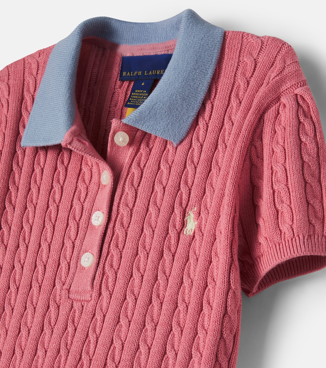 Cable-knit cotton dress | Polo Ralph Lauren Kids