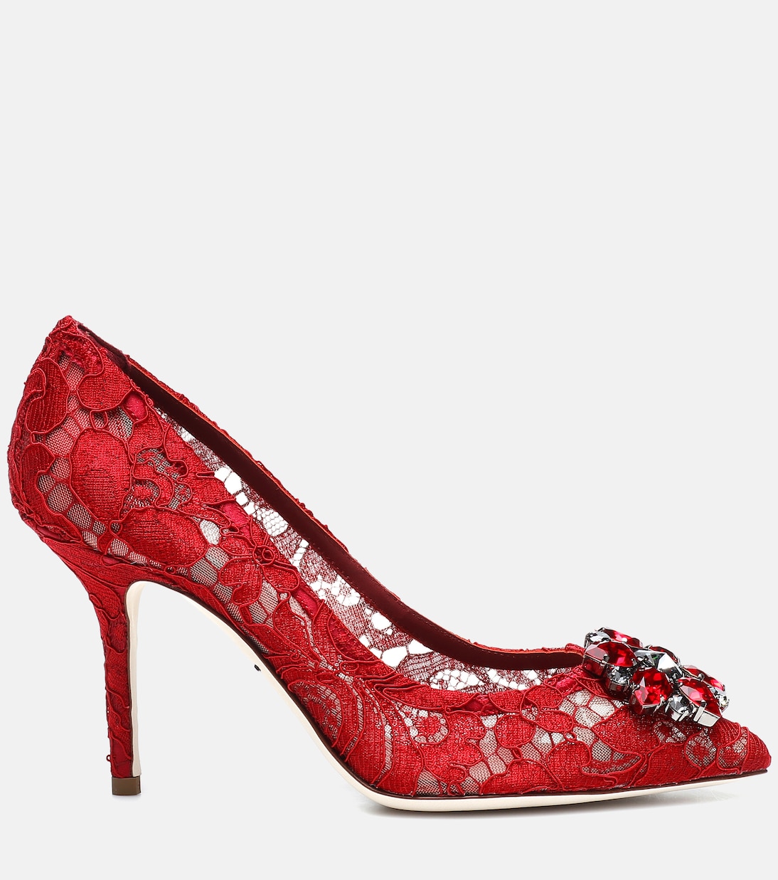 Salones Bellucci de encaje adornados | Dolce&Gabbana
