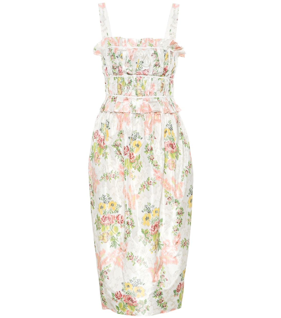 Abito midi Palmira a stampa floreale | Brock Collection