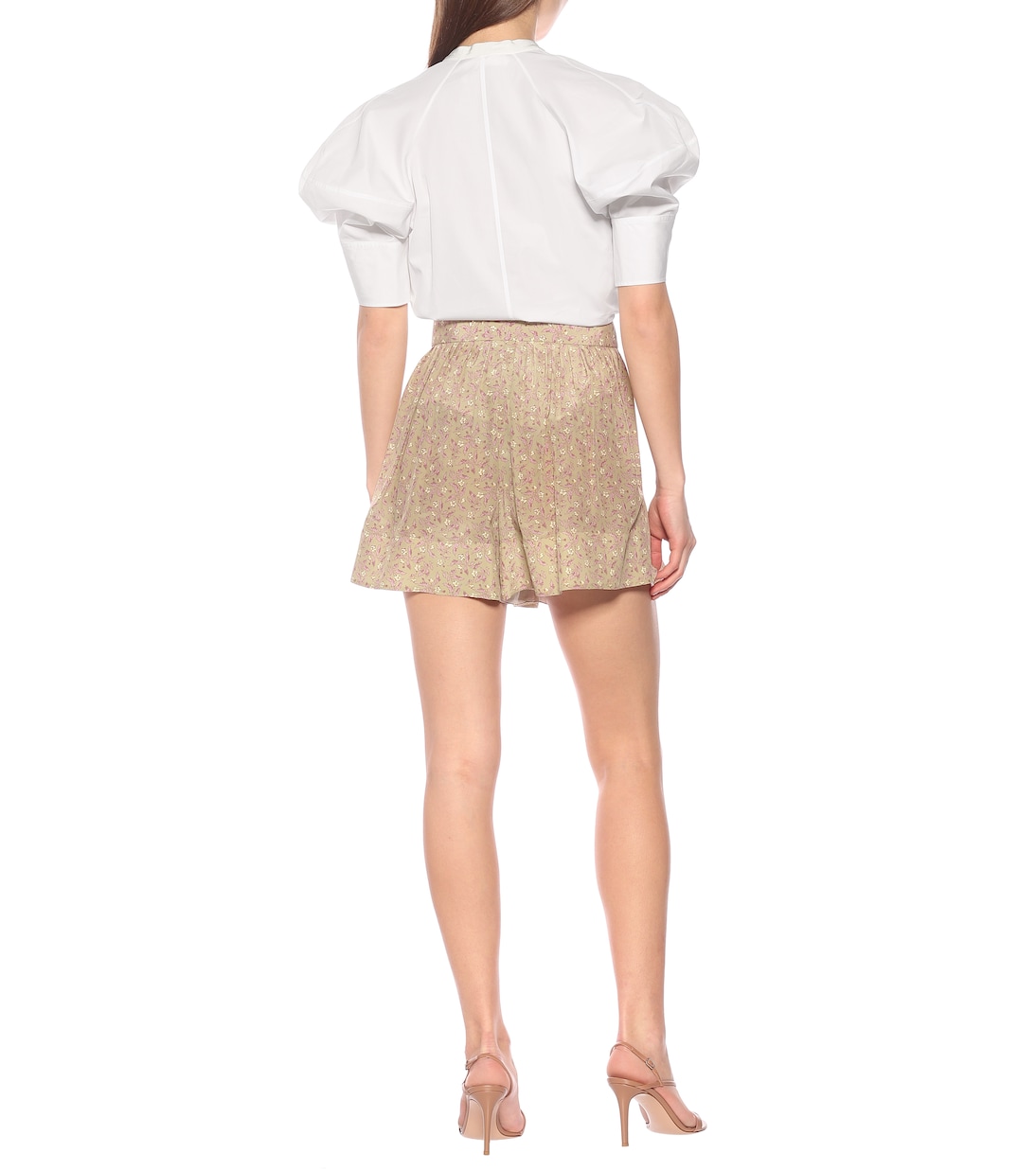 Shorts a stampa floreale in seta | Chloé