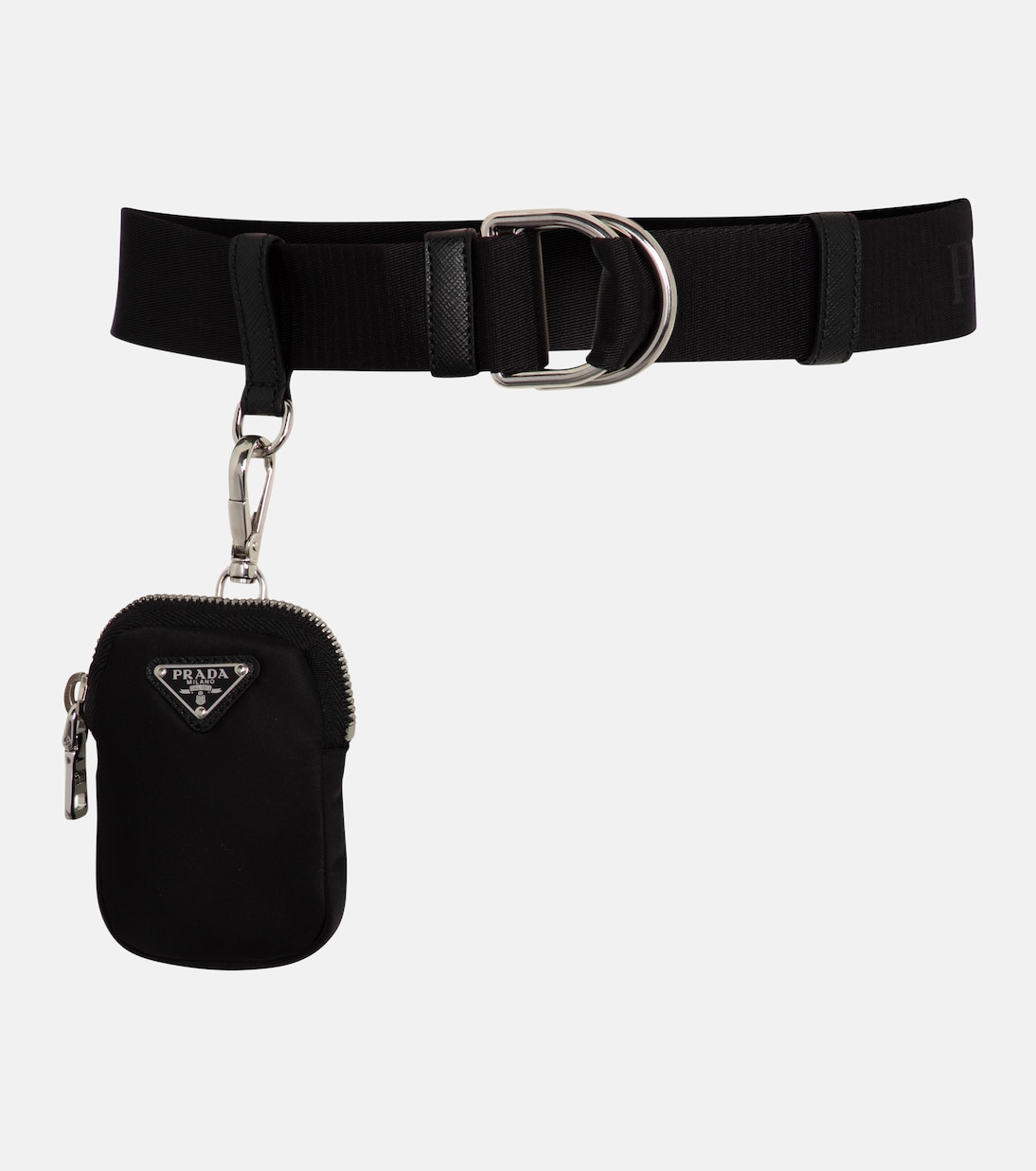 Cinturón de lona con cartera | Prada