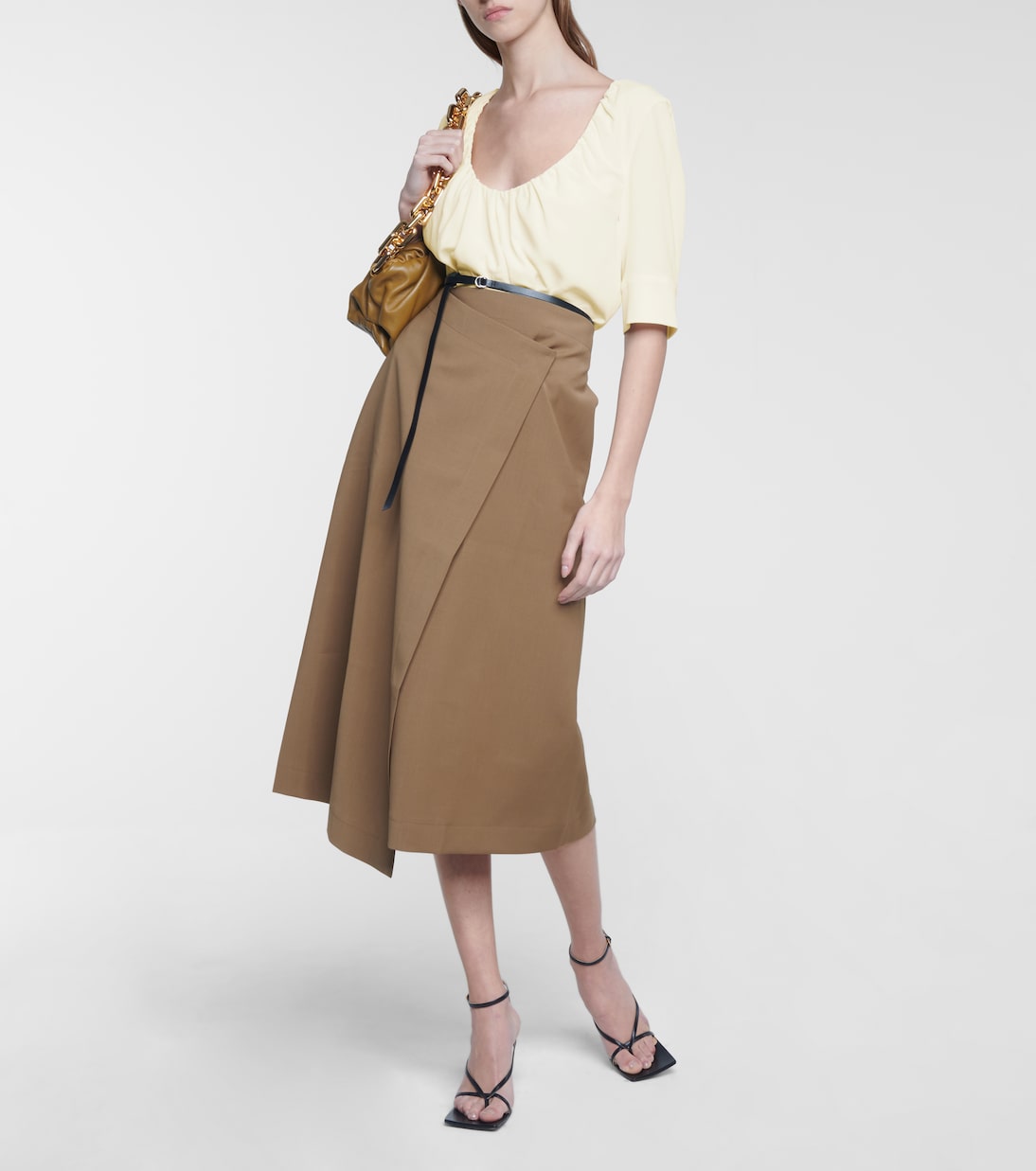 Nika belted crêpe top | Altuzarra