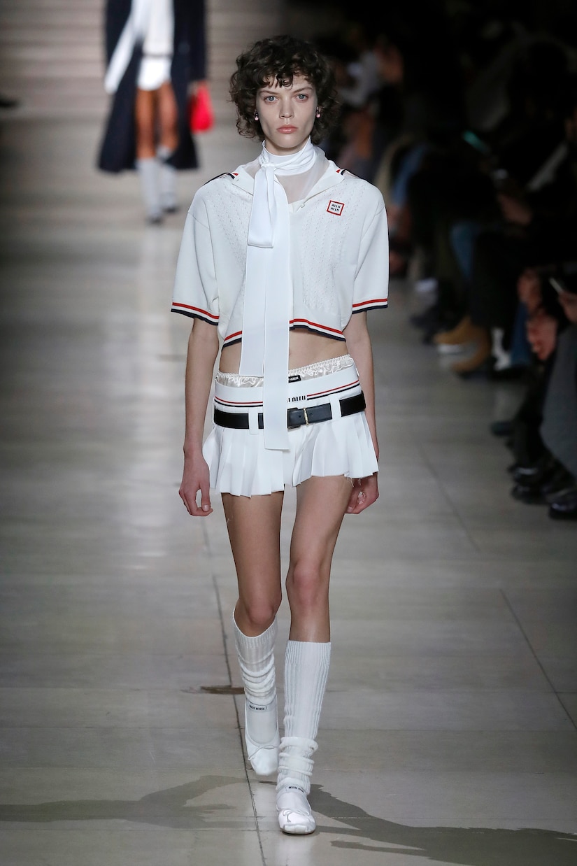 Minigonna a pieghe | Miu Miu