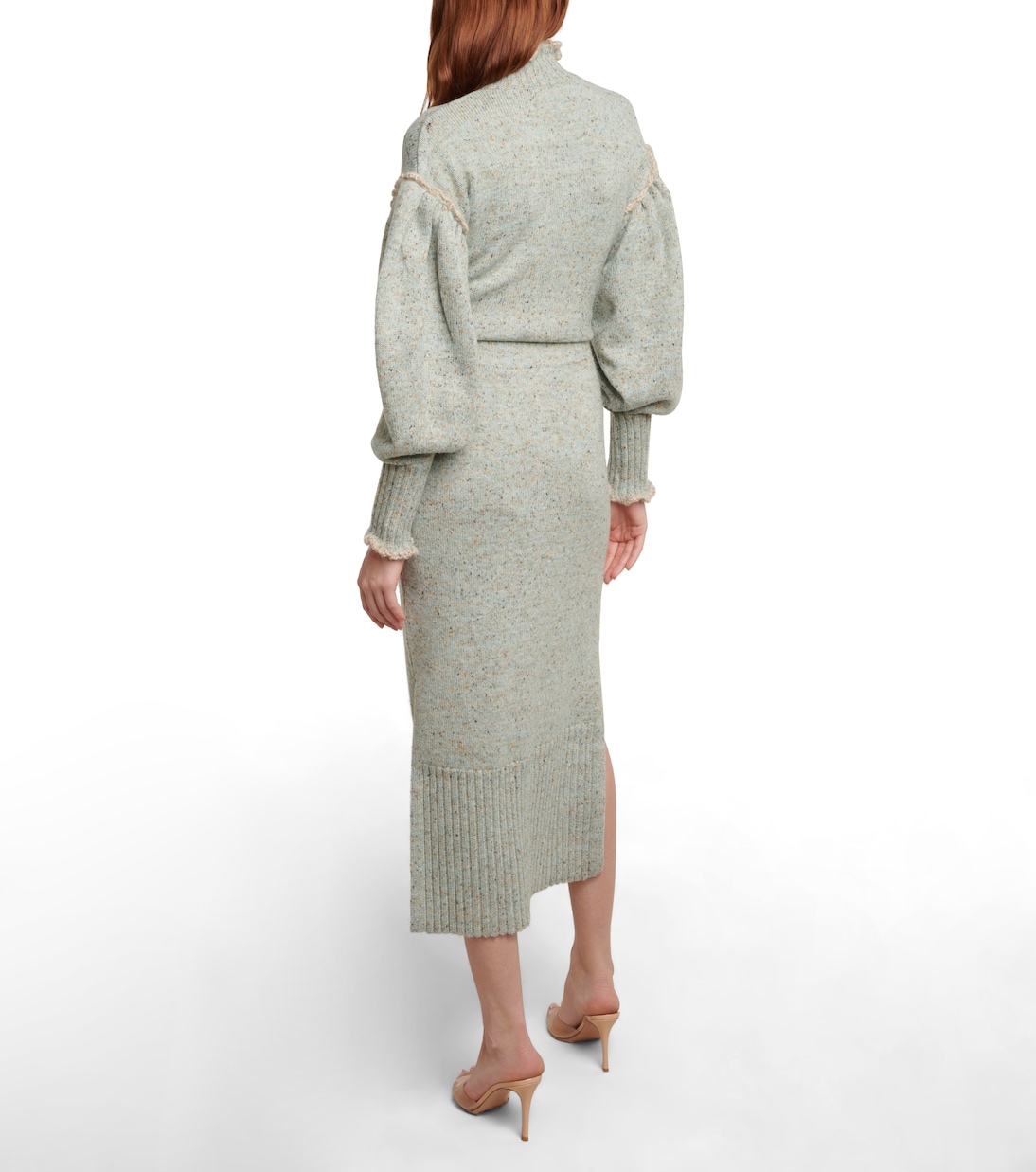 Falda midi Kaiya de punto de tiro alto | Ulla Johnson